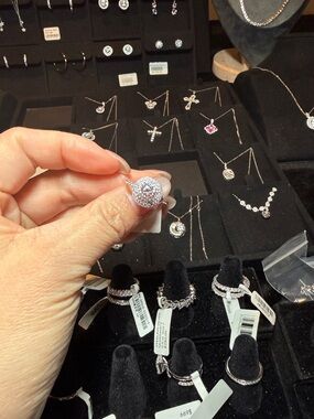 Elegant Silver and Moissanite